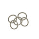 Flat Round Metal Keyring Ring - (Pack of 1)